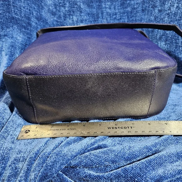 Y2K Furla Purple Leather Single Handle Shoulder Bag - Picture 4 of 13